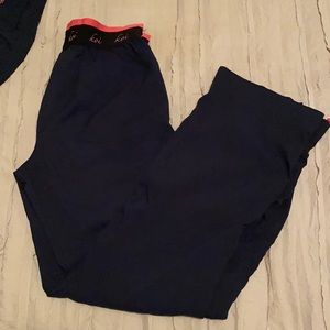 Navy Koi Lite Scrub Pants